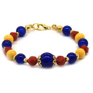 D.C. comics theme bracelet, Wonder Woman with figurine included.